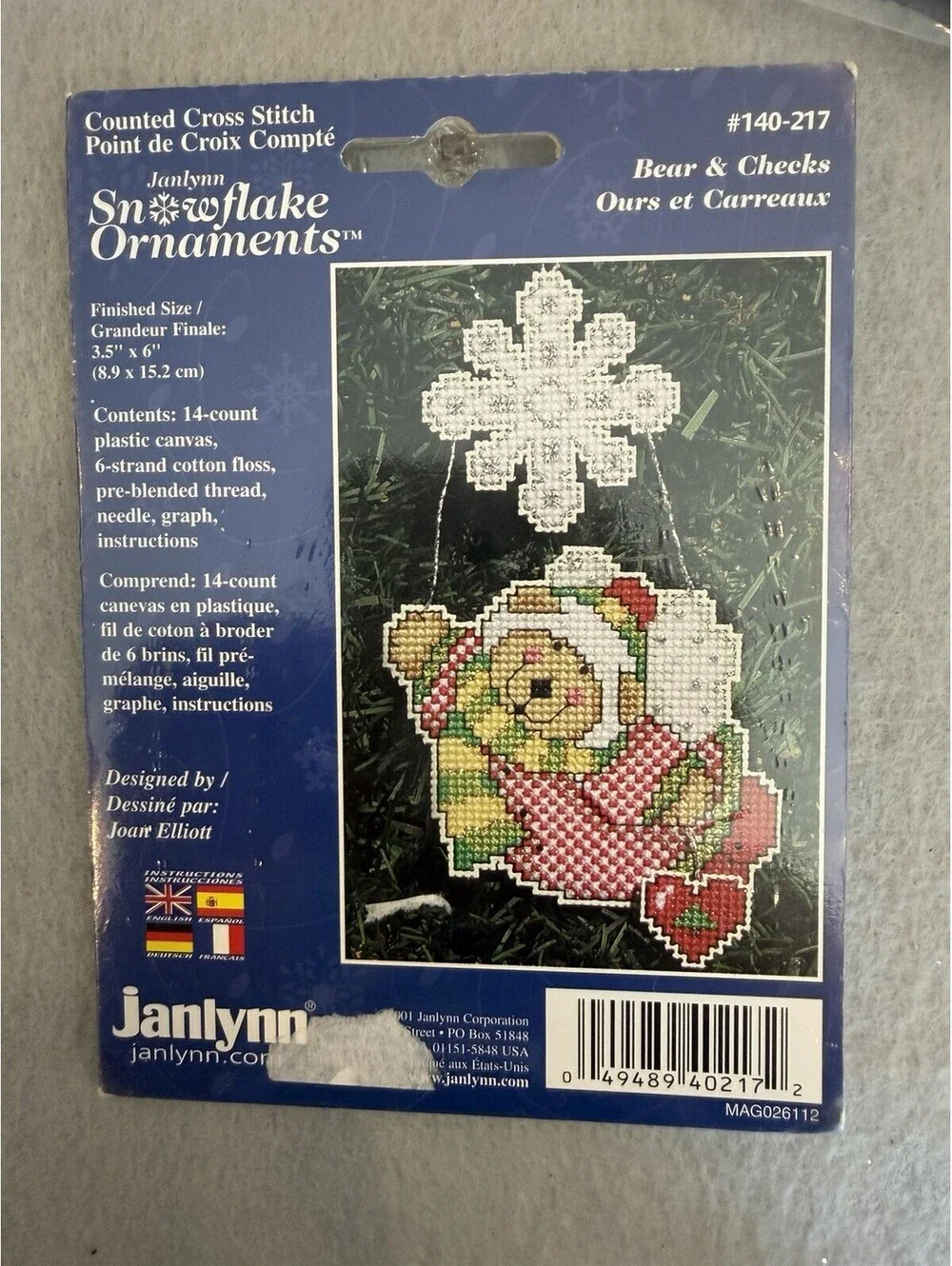 Lot Of 8 Counted Cross Stitch Christmas Ornament Kits New